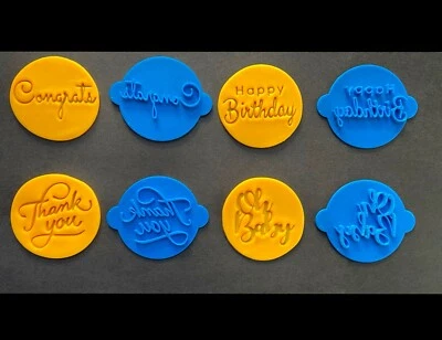 Cookie Stamp Package Congrats Happy Birthday Oh Baby Thank You Easy Lifting — 第 1/4 张图片