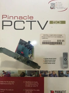 NEW PINNACLE PCTV 50I INTERNAL PCI COMPUTER TV TUNERS - Photo 1/3