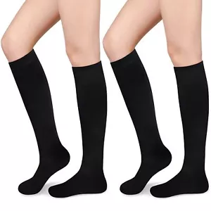 Black Knee High Socks for Women Knee High Black Socks Long Black Socks Black ... - Picture 1 of 6