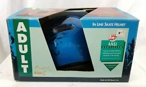 Casco de bicicleta vintage Bell Sports Inc en línea para adultos azul con caja ¡ciclismo/patín! - Imagen 1 de 9