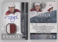 2012-13 Upper Deck The Cup /249 Michael Stone #122 RPA Rookie Patch Auto RC