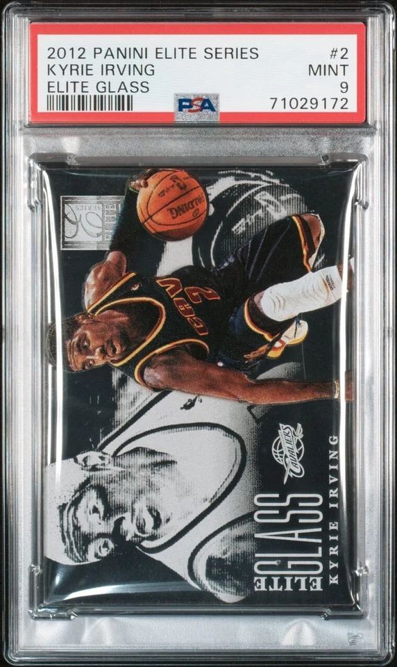 2012-13 Elite Series Elite Glass Kyrie Irving #2 Rookie RC PSA 9 POP 3 LOW POP - Image 1 of 3