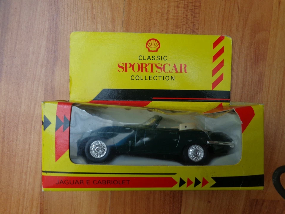 1/38 Shell Classic Sportwagen Sammlung - Jaguar E Cabriolet Druckguss Auto Boxed - Bild 1 von 1