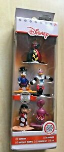 New Disney Nano Metalfigs 5 Pack Figure Collector Set Scrooge Queen Hearts Lilo