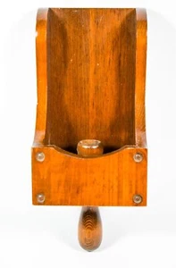 Vintage Holzmaserung Schaufel Wandleuchter Kolonialstil 13”x5,5”x4,5” goldbraun - Bild 1 von 4