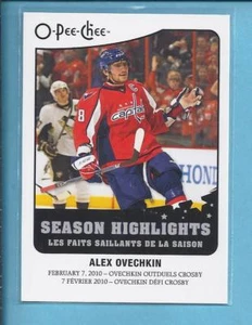 *2010 O-Pee-Chee Season Highlights ALEX OVECHKIN no.SH-2 capitals - Picture 1 of 1