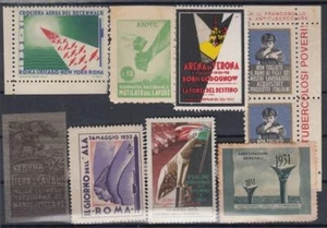 F-EX6593 ITALY CINDERELLA STAMPS LOT MH- NO GUM. - Picture 1 of 1
