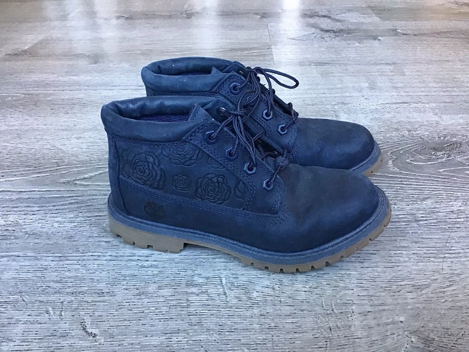 Timberland Mujer Azul Talla 6 Botines Antifatiga A1KU6 EU 37 Bota Floral Foto 1 de 4