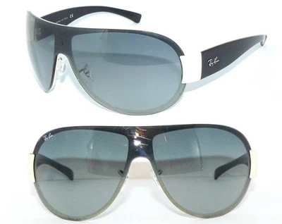 Ray Ban SONNENBRILLE BLAU SCHWARZ WEISS RB 3350 SHILD 3361 BRILLE 3392 ETUI - Bild 1 von 4