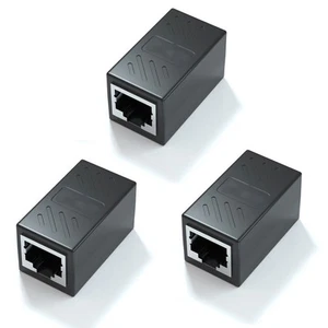 Inline RJ45 Coupler Cat7/Cat6/Cat5e 8P8C LAN Connector Ethernet Cable Extender - Afbeelding 1 van 11