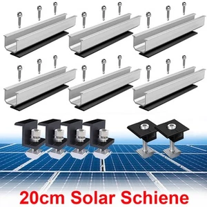Solarpanel Blechdach PV Befestigungssystem 20cm Halterung Montageschiene Montage - Bild 1 von 18
