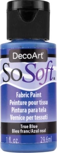 Pittura acrilica per tessuti morbidi 1 oz vero blu - Foto 1 di 2