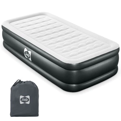 Sealy Tritech 18" Inflatable Mattress Twin Airbed w/ Built-In Pump (Open Box) - Image 1 of 4