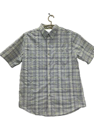 Camisa con botones CHAPS mediana manga corta a cuadros aire libre multicolor Prendas para el torso Foto 1 de 4