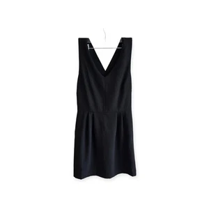 Banana Republic Dress Womens 2P Black Sheath Sleeveless V Neck Bow Lined Stretch - Picture 1 of 6