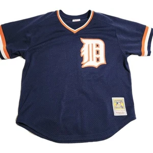 Mitchell & Ness Navy Willie Horton Detroit Tigers BP Jersey Men’s XL Polyester - Picture 1 of 7
