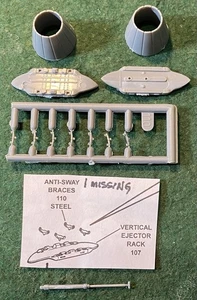 1/48 Revell Monogram Parts F/A-18C Ejector Rack Sway Braces Brake Actuator - Picture 1 of 1