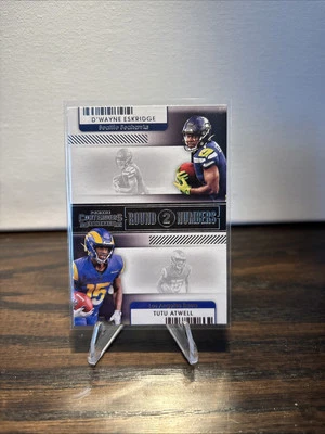 2021 Panini Contenders Round 2 Numbers Tutu Atwell and D’Wayne Eskridge (RC).    - Image 1 of 2