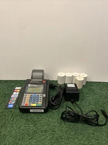 HYPERCOM T7 Plus Credit Card Machine and Power Supply - Picture 1 of 13