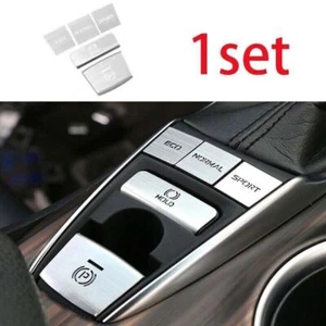 Pegatina interruptor botón consola central aleación plateada nueva para Toyota Camry 2018-2023 - Imagen 1 de 8