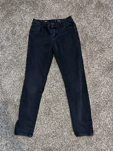 SIMPLY VERA WANG SKINNY MID RISE BLACK DENIM JEANS- SZ 2P - Picture 1 of 2