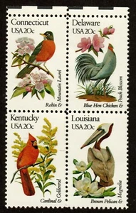Scott 1959-1960, 1969-1970 20¢ State Birds & Flowers MNH Free Shipping!!! - Picture 1 of 1