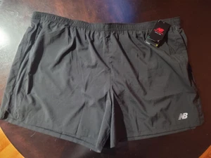 New Balance Men's Black NB Dry 5”Moisture Wicking Athletic,Gym,Swim,Shorts - Picture 1 of 6