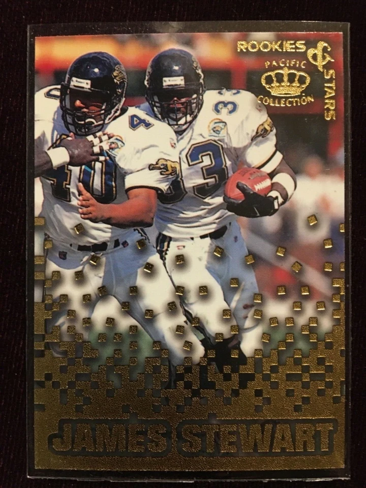 1995 Pacific Triple Folders Rookies & Stars James Stewart Rookie Card #RS-17 - Image 1 of 2