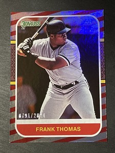 2021 Donruss Red and White Stripes #220 Frank Thomas /2021