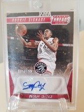 2016-17 Panini Threads Pascal Siakam RC Auto Rookie Signage /199