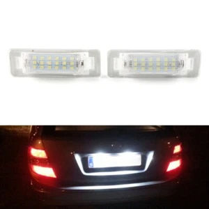 2x White 18 LED License Plate Lights For Mercedes Benz C/E-Class W210 W202 4DR - Foto 1 di 21