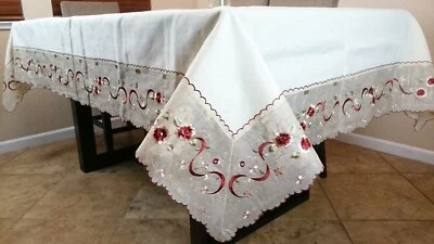 Poliéster Joyado Juby Rin Piedra Bordada 54x72" Mantel Servilleta Eventos Foto 1 de 4