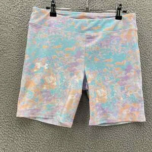 Under Armour Biker Shorts Youth Extra Large Blue Workout Running Gym Athletic - Picture 1 of 9