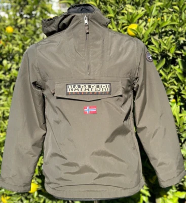 Skidoo Napapijri Taped Seams Bomber Jacket Windbreaker Kids Size 14 Years Xs - Photo 1/4