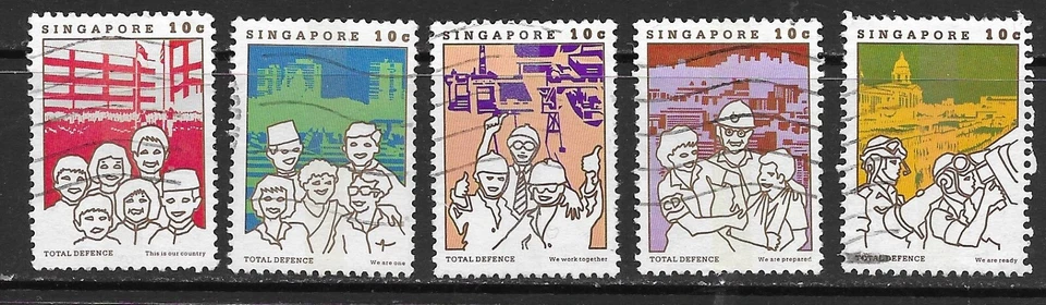 Singapore 1984 Total Defence F/U set (G71) - Image 1 of 1