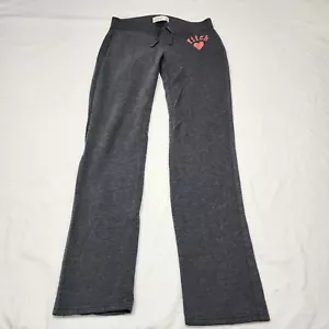 Abercrombie and Fitch Youth Girls Gray & Pink Sweatpants Size Large With Logo - Picture 1 of 9