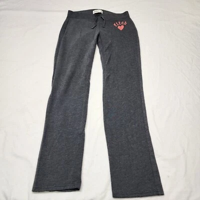 Abercrombie и Fitch молодежи девочек серый и розовый тренировочные штаны размер большой с логотипом  - Изображение 1 из 4
