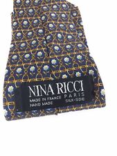 Nina Ricci Made In France 100% Silk Tie 55"L 4"W 