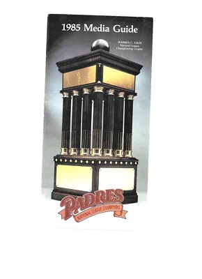 1984 & 1985 San Diego Padres MLB Media/Press/Radio guides BEAUTIFUL NL Champions - Image 1 of 4
