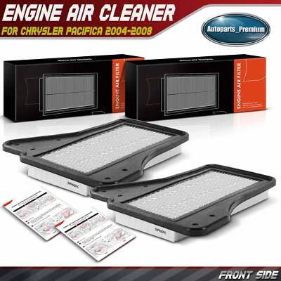 Filtro de aire del motor 2 piezas para Chrysler Pacifica 2004 2005 2006 2007 2008 05510026AA Foto 1 de 4