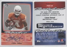 2008 Topps Progression Single Signatures Silver /20 Limas Sweed Rookie Auto RC