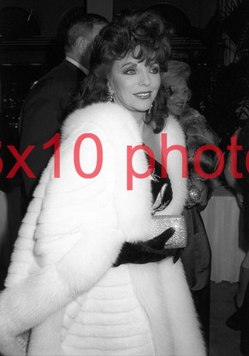 ALEXIS MABILLE DYNASTY #12763 JOAN COLLINS wrapped in fur coat the colbys ALEXIS 8X10 PHOTO