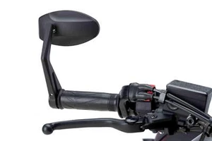 Puig MP Universal Bar End Mirror Black Single for 13-18mm Internal Diameter Bars - Picture 1 of 4