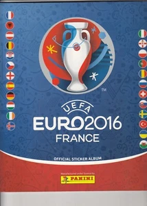 PANINI UEFA EURO 2016 FRANCE  OFFICIAL STICKER ALBUM  OF FOOTBALL + 6 ST - Picture 1 of 2
