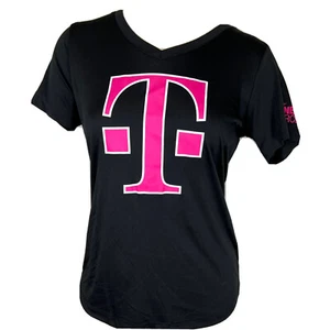 SportTek DRI-FIT Black T-MOBILE T-Shirt Winners Circle Employee Work Gear M - Picture 1 of 5