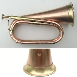 BUGLE CLAIRON WW1 FLUGELHORN ALLEMAGNE ? GERMANY ? DEUTSCHLAND ? - Imagen 1 de 3