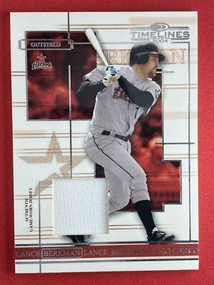 2004 Donruss Timelines #30 Lance Berkman Houston Astros Material JERSEY - Image 1 of 2