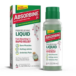 Absorbine Jr Max Strength Pain Relive Roller 4%Menthol for Joint Arthritis, 4 Oz - Picture 1 of 6