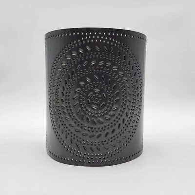 Aplique rural primitivo Irwin's luz granja colonial pared de hojalata perforada ¡LEER! Foto 1 de 4