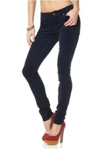 Pantalón con cordón de mujer Arizona talla 38-46 azul noche slim fit ajustado cadera tubo L32 - Imagen 1 de 2